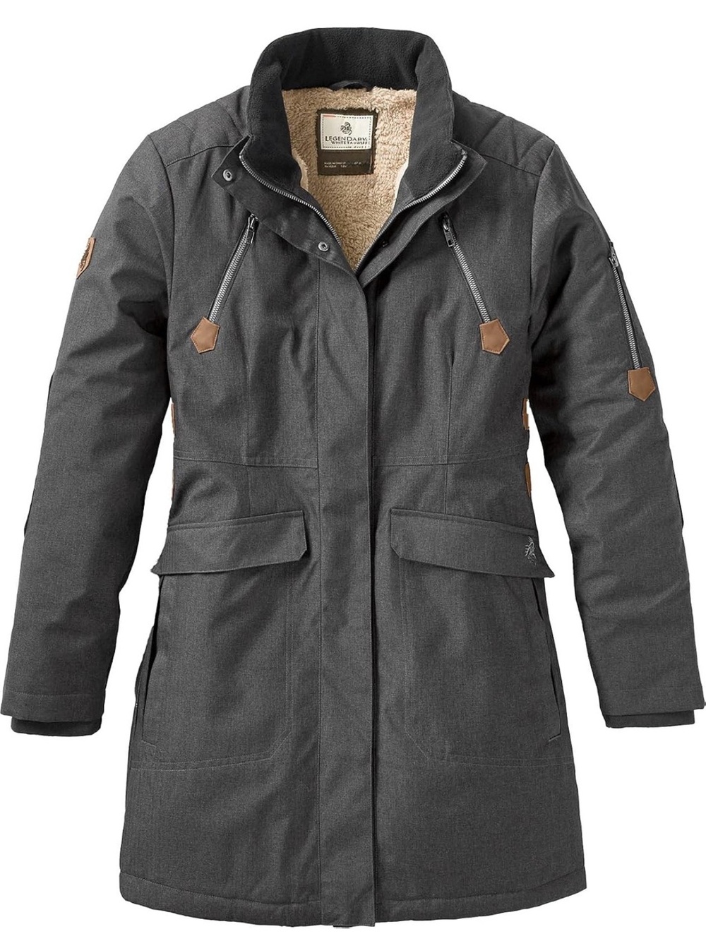 Legendary Whitetails Women's Dark Gray Insulated Parka